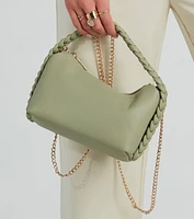 Perfect Impression Braided Handle Crossbody Bag