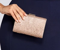 Front Of The Line Rhinestone Clutch