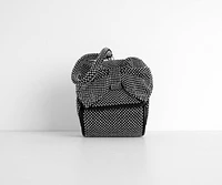 Love Is The Air Rhinestone Bow Wristlet