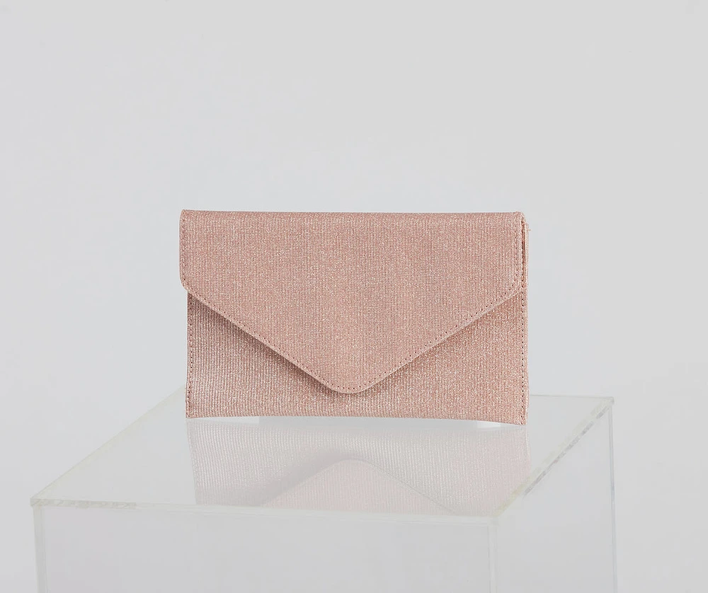 Glitter Glamour Envelope Clutch