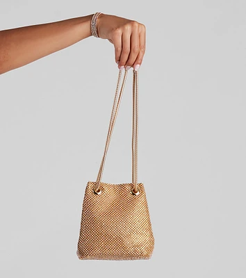 Party Of One Rhine Mesh Bucket Bag