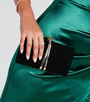 Luxe Muse Velvet Box Clutch