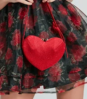 Falling For You Rhinestone Heart Bag