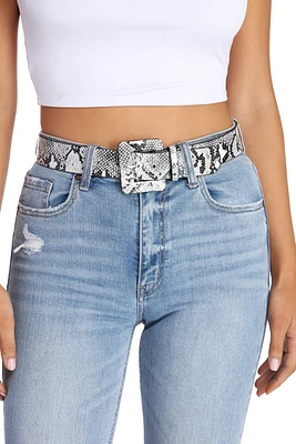 Sass It Up Snake Print Belt