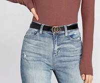 Skinny Double O-Ring Belt