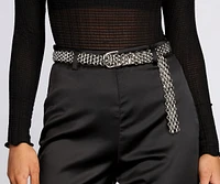 On Edge Woven Chain Belt