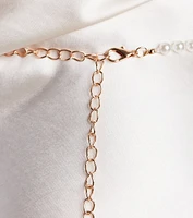 Layered In Glamour Pearl Chain Belt