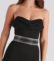 Chic Splendor Beaded Stretch Belt