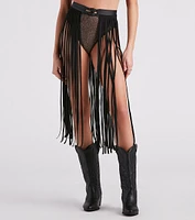 Wild And Free Long Fringe Belt