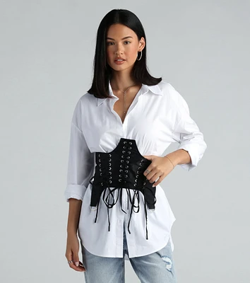 Laced Up In Chic Style Corset Belt