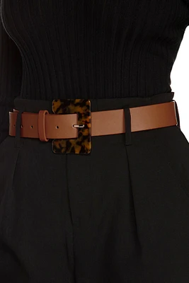 Square Deal Faux Leather Belt