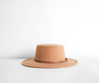 Belted Boater Hat