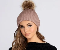 Keep It Warm Pom Knit Beanie