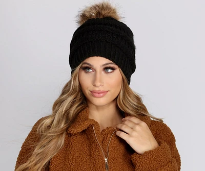 Cozy Cutie Pom Pom Beanie