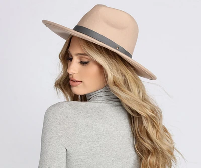 All You Need Wide-Brim Fedora Hat