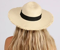 Sunny Days Straw Panama Hat