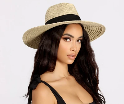 Time For A Trip Straw Panama Hat