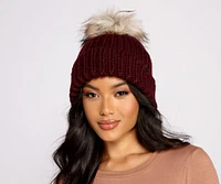 Cozy Vibes Knit Pom Beanie