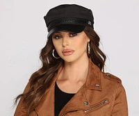 Edgy-Chic Cabby Hat