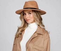 Basic Mood Faux Wool Panama Hat