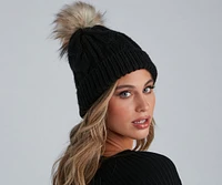 Bring The Chill Cable Knit Beanie