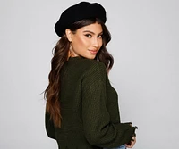 Endless Chic Faux Wool Beret