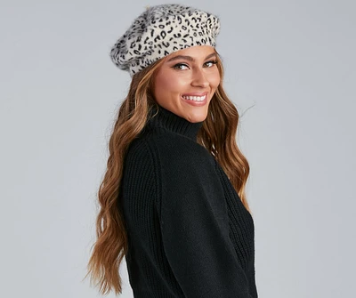 So Chic Leopard Beret