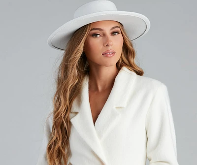 Country Roots Faux Wool Rhine Panama Hat