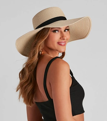 Playful Cutie Straw Floppy Hat