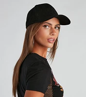 Elevated Faux Suede Baseball Cap