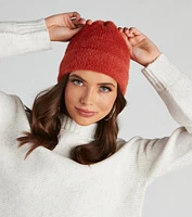 Cutie A Fuzzy Knit Beanie