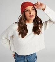 Cutie A Fuzzy Knit Beanie