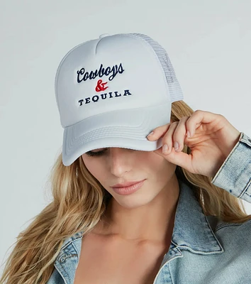 Cowboys And Tequila Trucker Cap