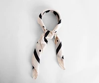 Polka Dot Satin Hair Scarf