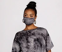 Tie Dye Facial Mask With Earloops