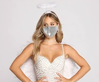 Shimmering Sequin Nights Face Mask With Earloops