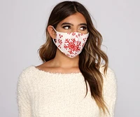 Holiday Snowflake Face Mask