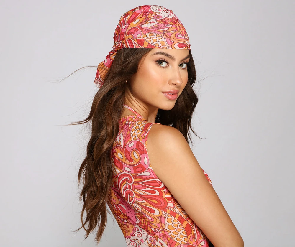 Bohemian Dreams Paisley Print Headwrap