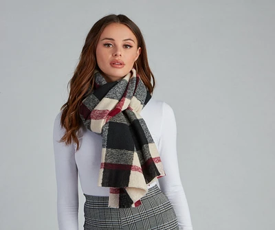 Timelessly Chic Plaid Blanket Scarf