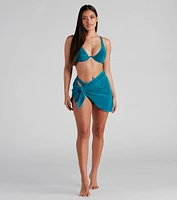 So Luxe Lurex Swim Sarong