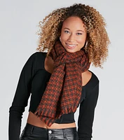 Timeless Cuteness Houndstooth Scarf