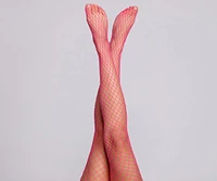 Electric Fishnet Tights