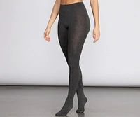Fleece Lined Tights Set Of Two