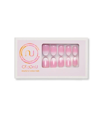 Colored French Manicure Press On Nail Kit