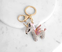 Little Unicorn Rhinestone Key Chain