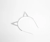 Rhinestone Cat Ear Headband