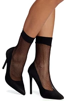 Miss Diva Fishnet Stiletto Pumps