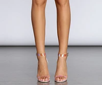 Chic Holographic Lucite Heels