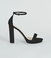 Essential Suede Platform Heels