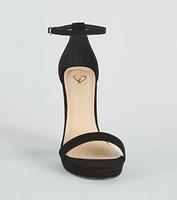 Essential Suede Platform Heels